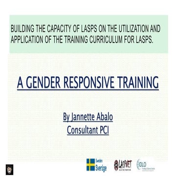 Gender Responsive Training :TOT LASPNET.pptx