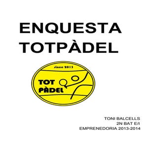 Tot pàdel enquestes