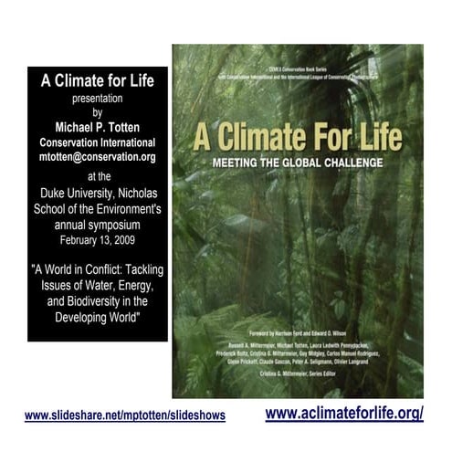 Totten Climate For Life Presentation 02 13 09 Duke Symposium   Final Update