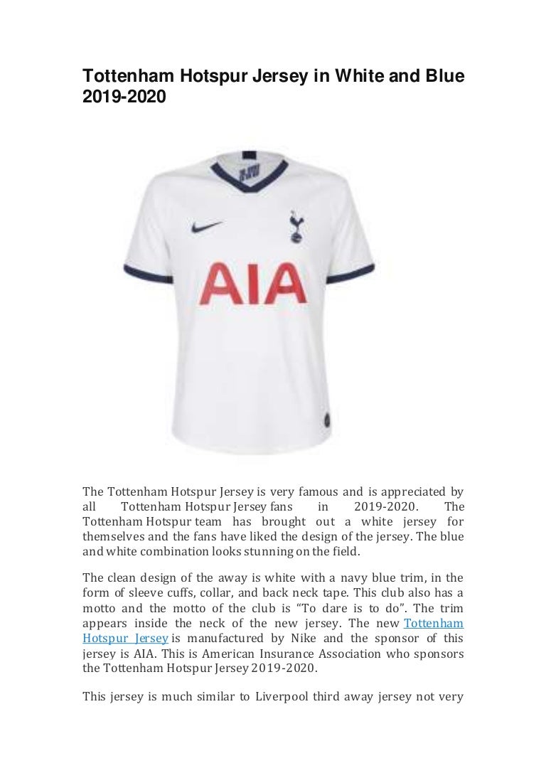 tottenham hotspur blue jersey