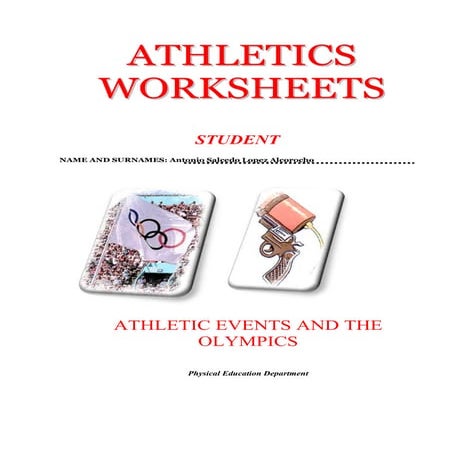 ATHLETICS  WORKSHEETS
