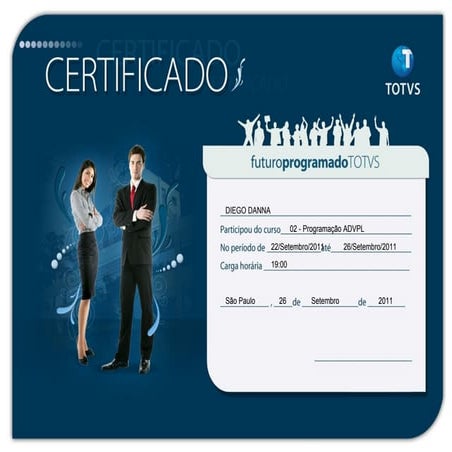 Totvs certificado programacao advpl