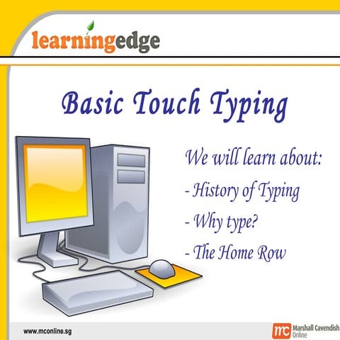 TouchTyping01 - intro & home row