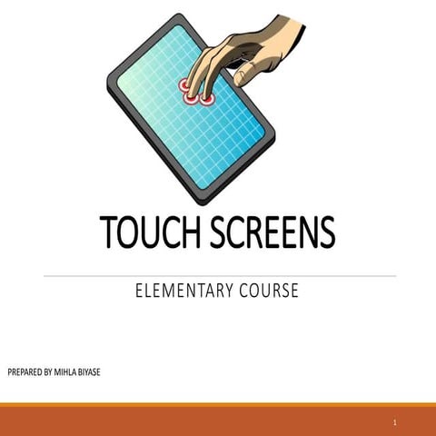 Touch screens and scada presentation