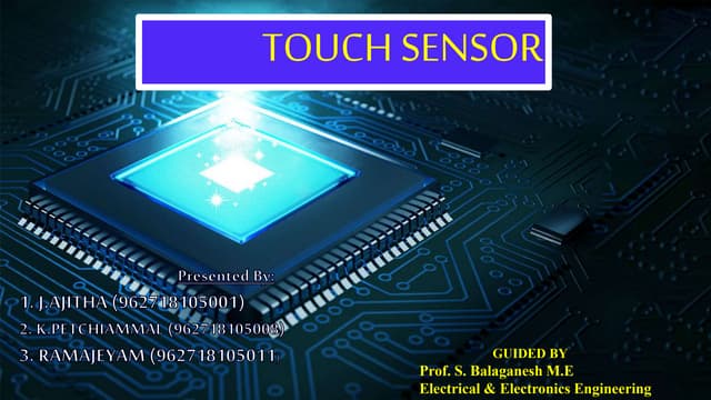 Touch sensor and Types