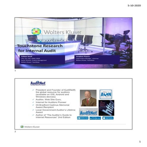 Touchstone Research for Internal Audit 2020 – A Look at the Now and Tomorrow ...