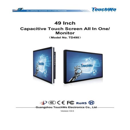 Touch wo 49 inch capacitive touchscreen all in one pc v2.0 td238 2019.4.25