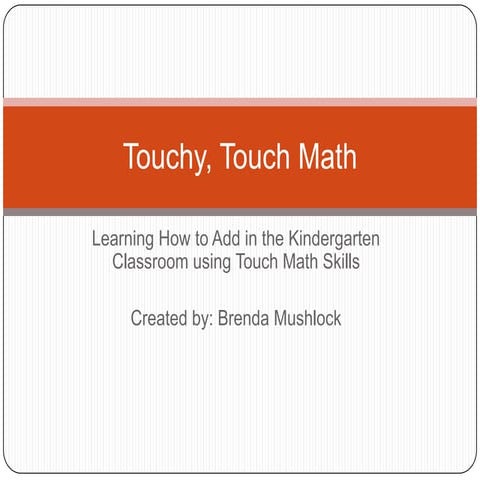Touchy, touch math | PPT
