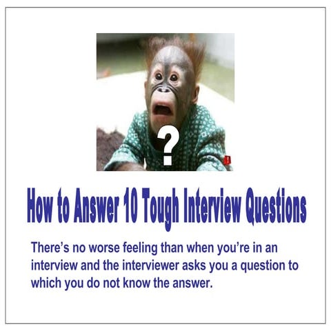 Tough Interview Questions