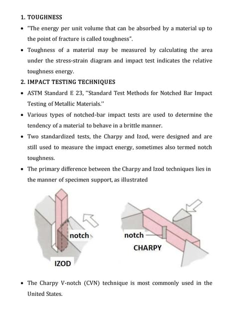 Fracture Mechanics & Failure Analysis:Lecture Toughness and fracture toughness