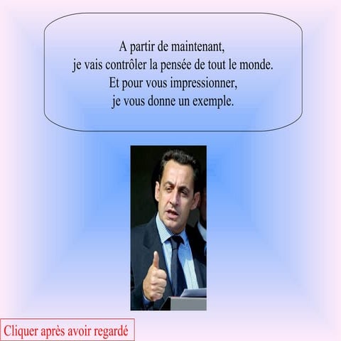 Tour de Magie Nicolas Sarkozy