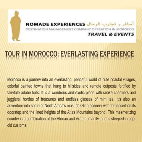 Tour in morocco