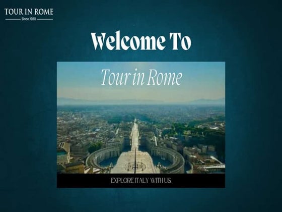 Tour In Rome presentations