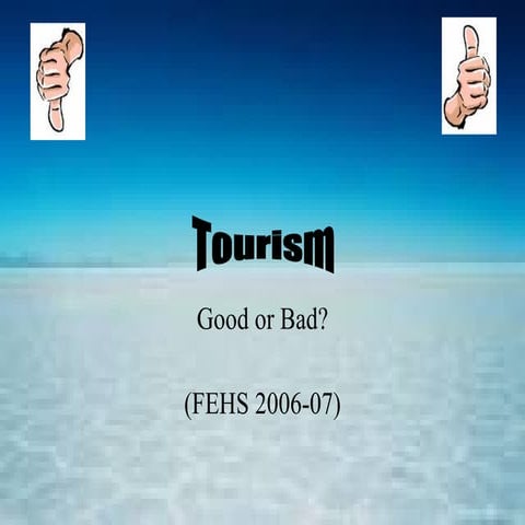 Tourism Assessment Example - Level 5