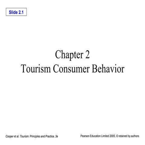 tourism consumer behavior