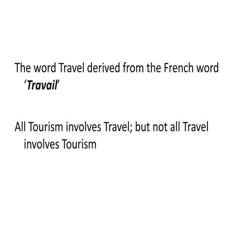 Tourism