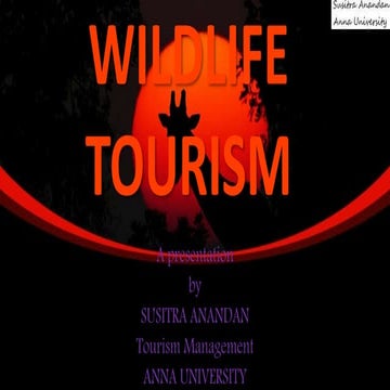 Wildlife Tourism Geography
