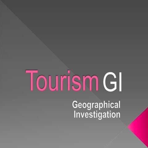 Tourism gi lecture notes