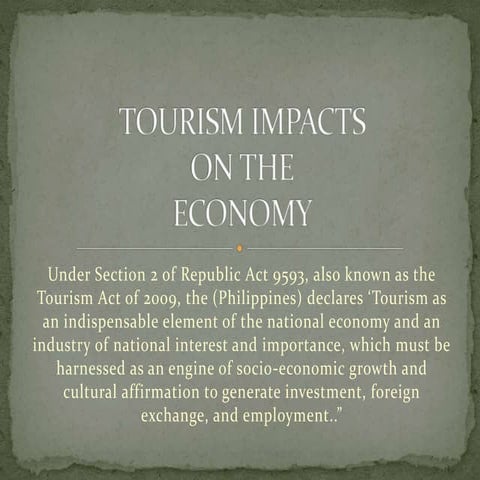 Tourism impacts