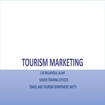 Tourism marketing