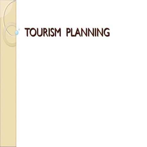 Tourism  planning
