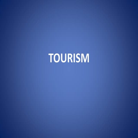 Tourism planning and development (Introduction)