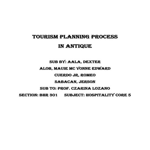 Tourism planning process.1
