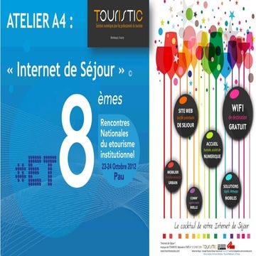 Touristic présente son concept "Internet de Séjour"© lors des Rencontres Nationales du Etourisme 2012 #ET8