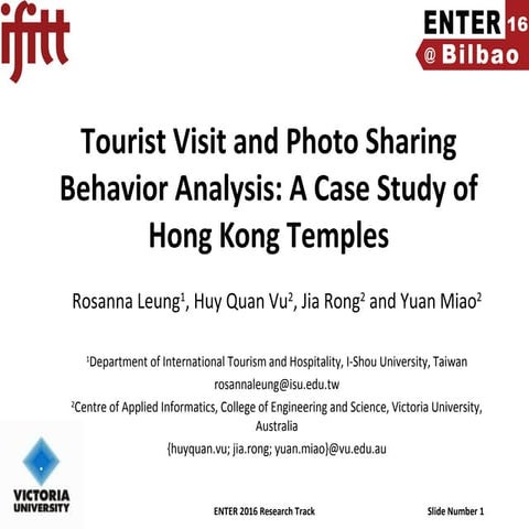 Tourists visit and photo sharing behavior analysis: a case study of Hong Kong...