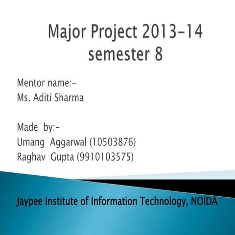 Tourists yatra guide (An android application)