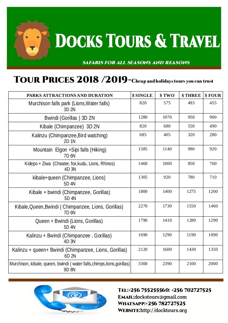 Tour prices 2018 2019cheap and holidays tours you can trust