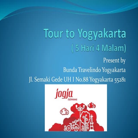 Tour to yogyakarta