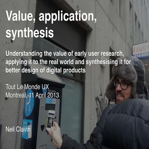 Value, application, synthesis