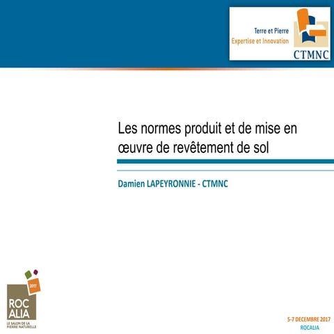 Les normes produit et de mise en oeuvre de revêtement de sol | PDF