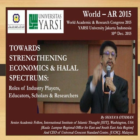 INTEGRATION OF SHARIAH WITH SECULAR ECONOMICS CREATING ISLAMIC ECONOMICS AND ...