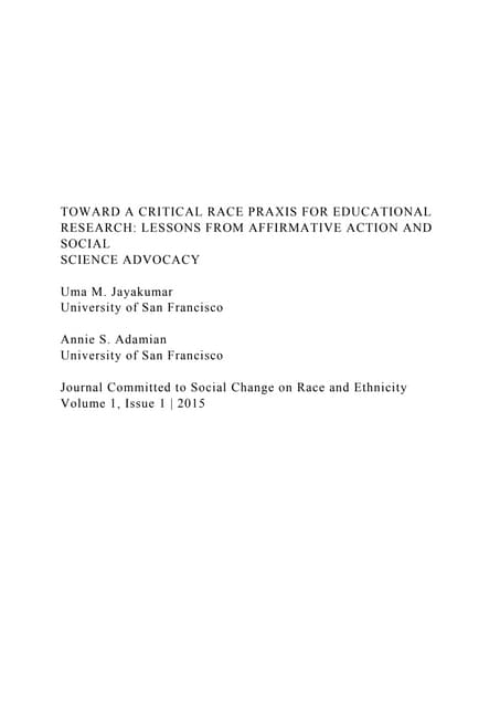 Critical Race Theory A Brief HistoryHow a complicated and expan | PDF