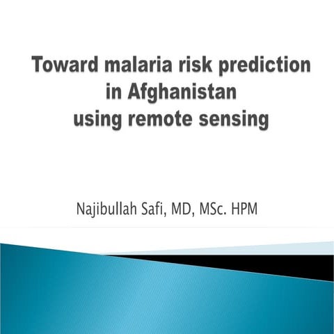 Toward malaria risk_prediction_in_afghanistan