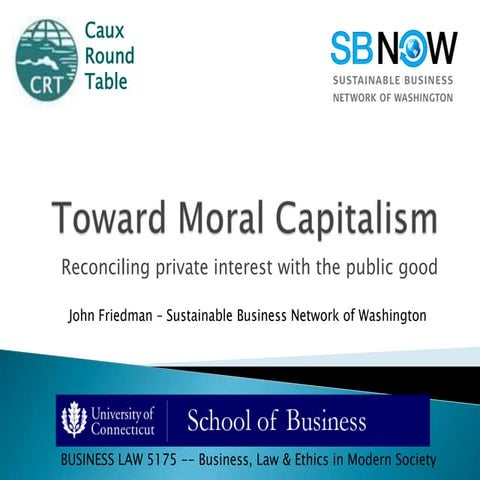 Toward Moral Capitalism