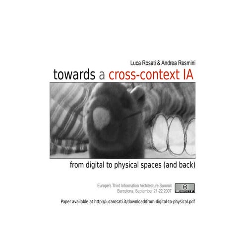 Towards a cross-context IA