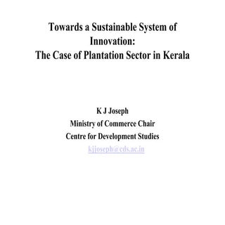 The case of the plantation sector i...