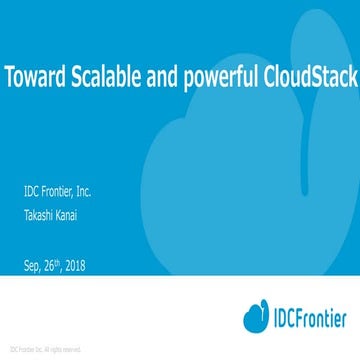Toward Scalable and Powerful CloudStack