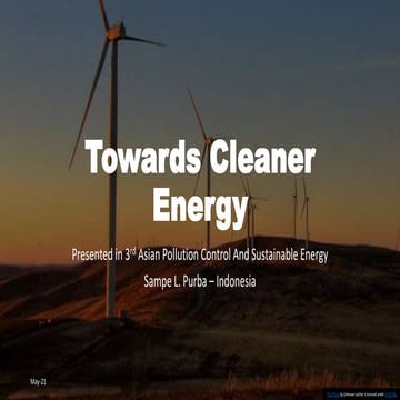 Towards cleaner energy  - a collaborative world efforts