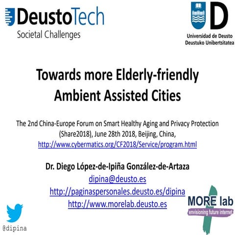 Towards more Elderly-friendly Ambient Assisted Cities