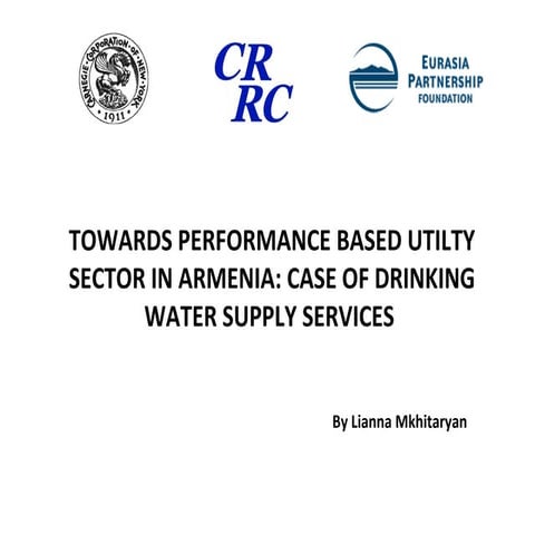 Towards The Result Based Utility Sector In Armenia