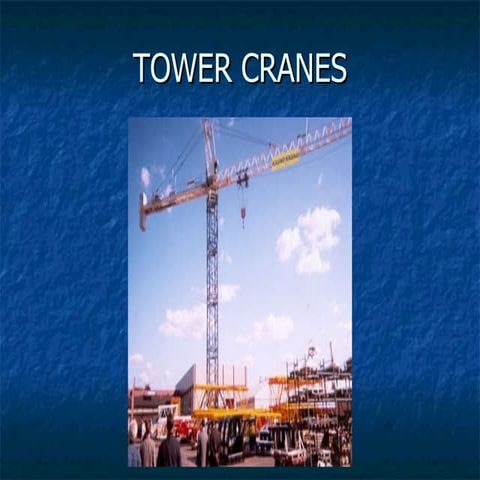 Tower crane Basics