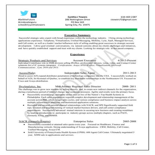 Towers cynthiaresumejune2014