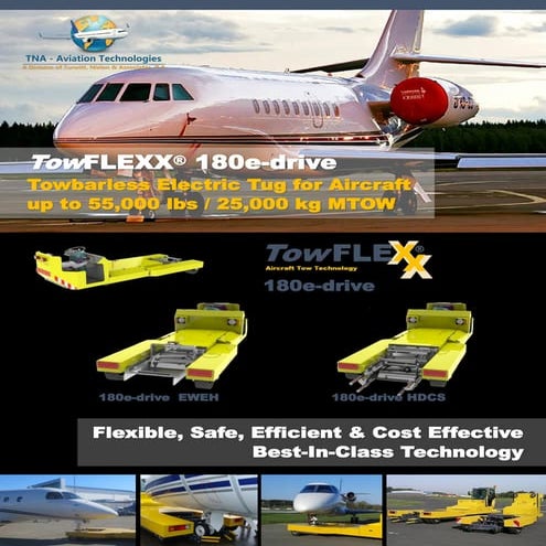 Tow flexx® 180e d Towbarless Electric Tug for Aircraft up to 55,000 lbs ...