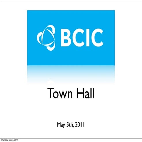 BCIC Town hall may5th