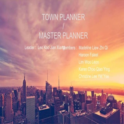 Town planner presentation