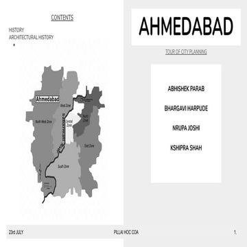 CITY PLANNING OF AHMEDABAD